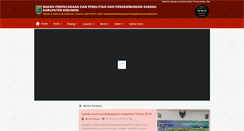 Desktop Screenshot of bappeda.kebumenkab.go.id